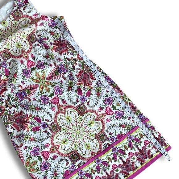 Women's London Times Floral Tile Patchwork Sleeveless Mini Shift Dress • 2 • NWT - Picture 8 of 11